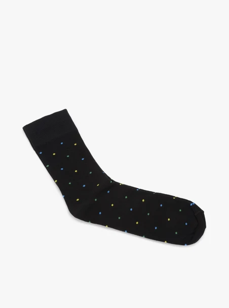 Herrensocken mit feinen Tupfen