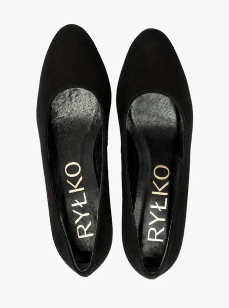 Schwarze Stiletto-Pumps