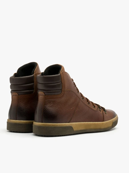 Brauner Herren Bootie