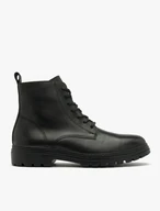 Schwarze Herrenstiefel mit leichter Sohle