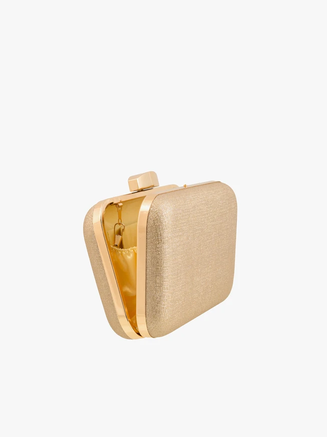 Elegante goldene Clutch-Tasche