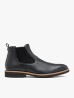 Schwarze Herren-Sablets mit dekorativer Sohle