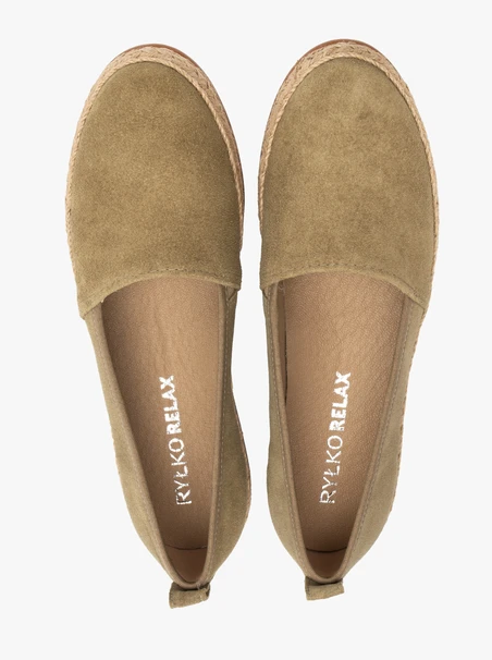 Damen-Espadrilles in Oliv