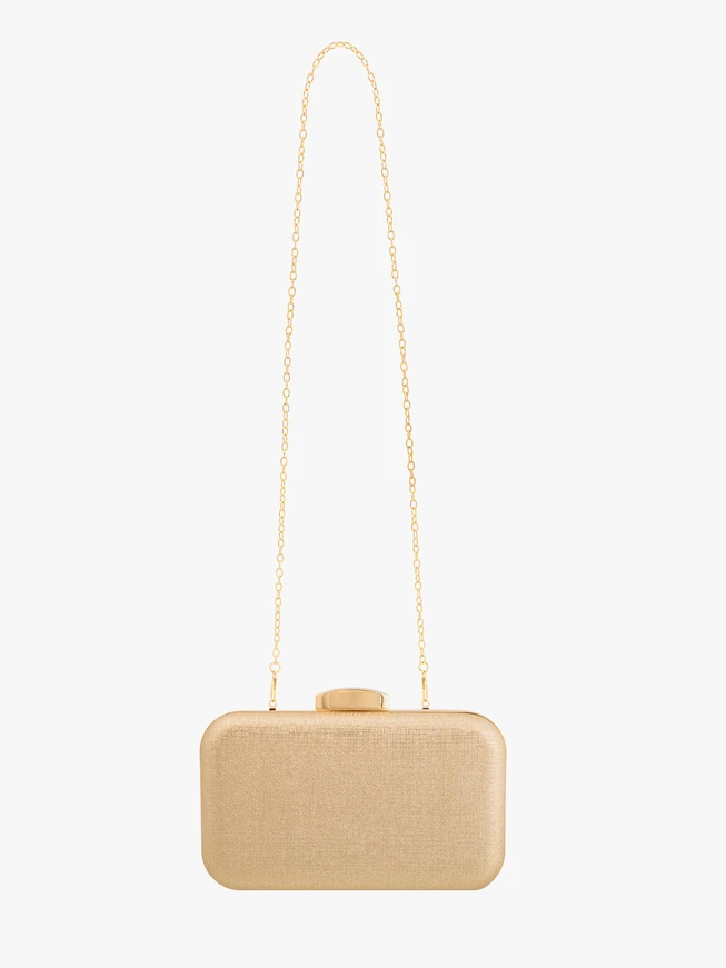 Elegante goldene Clutch-Tasche