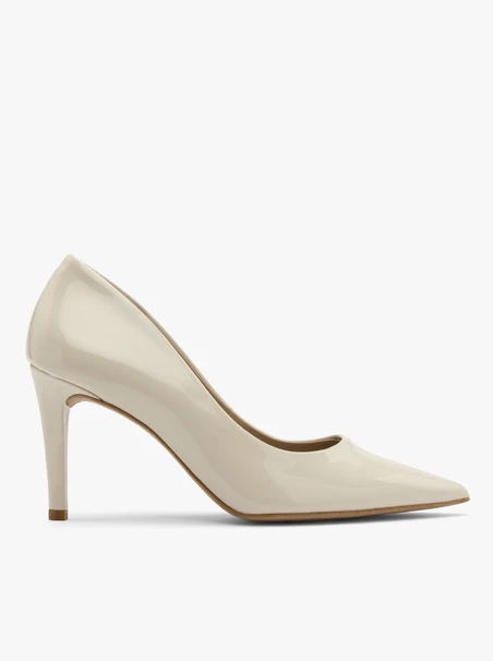 Patent stiletto pumps