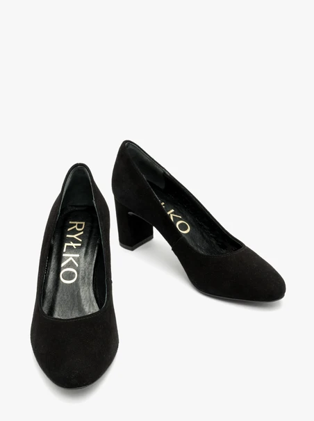 Schwarze Stiletto-Pumps