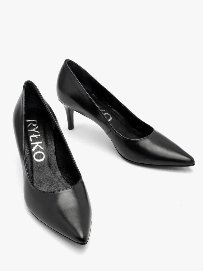 Schwarze Stiletto-Pumps