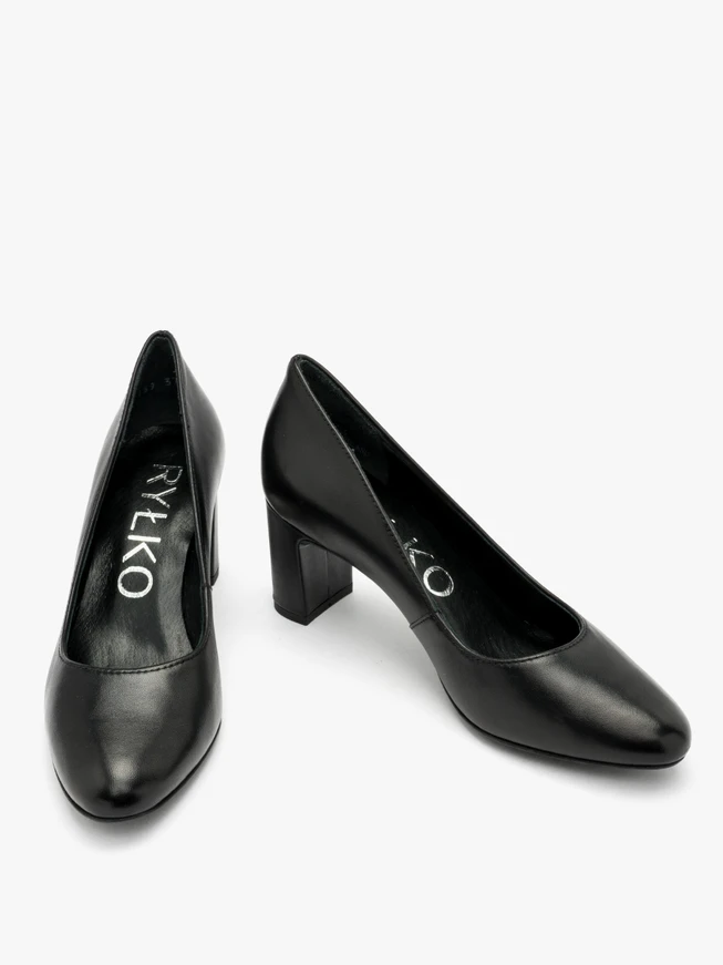 Schwarze Stiletto-Pumps