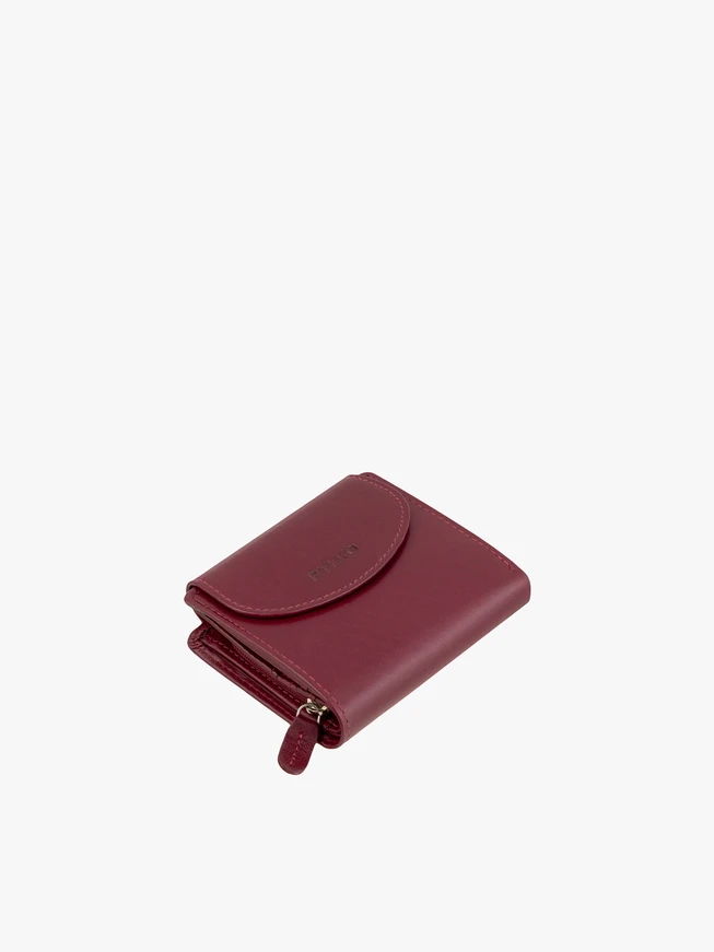Portemonnaie aus kastanienbraunem Leder