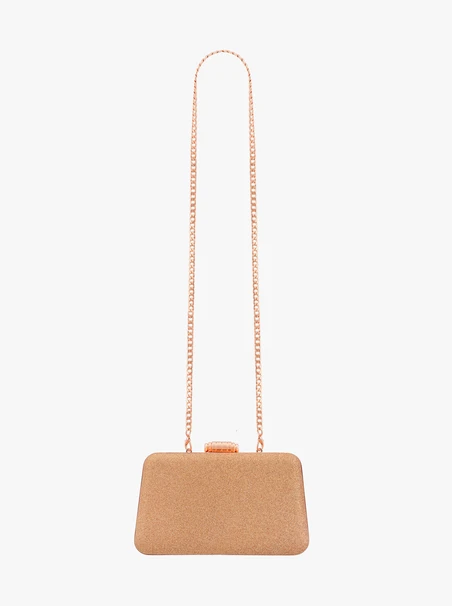 Champagne clutch bag