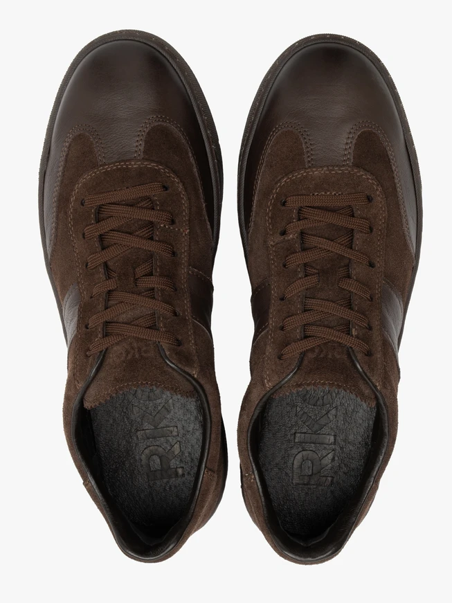 Dunkelbraune Herren Sporthalbschuhe