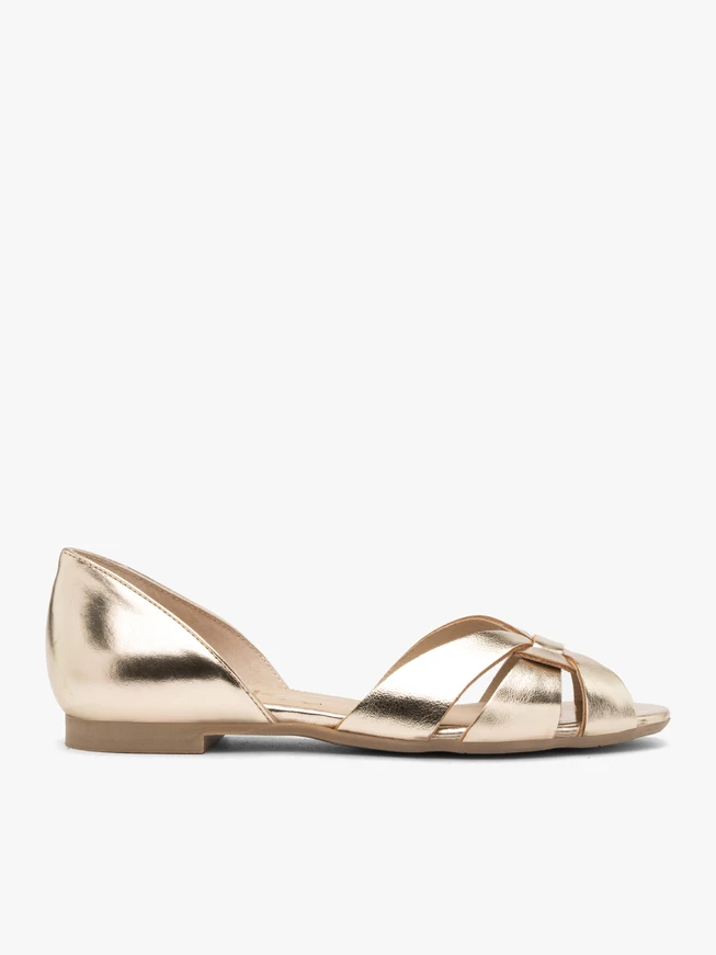 Damen-Ballerinas in Platin