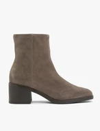 Stöckelschuhe aus grauem Veloursleder