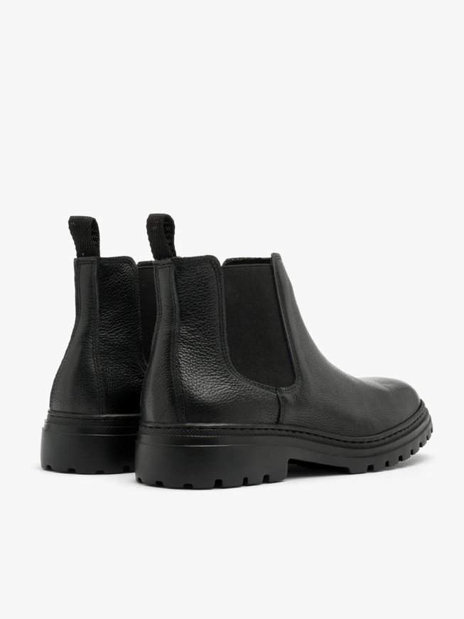 Schwarze Herrenslipper mit leichter Sohle