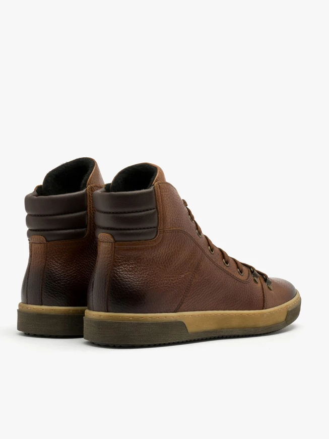Brauner Herren Bootie