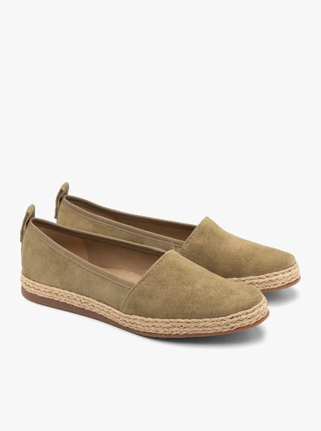 Damen-Espadrilles in Oliv