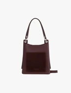 Burgundy leather crossbody