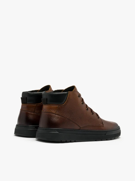 Brauner Herren Bootie