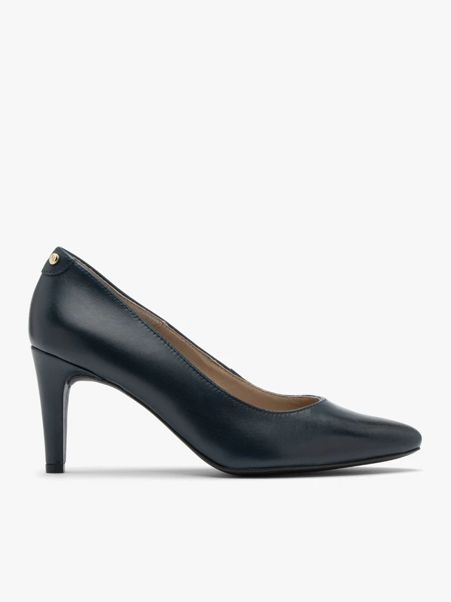 Navy stiletto pumps