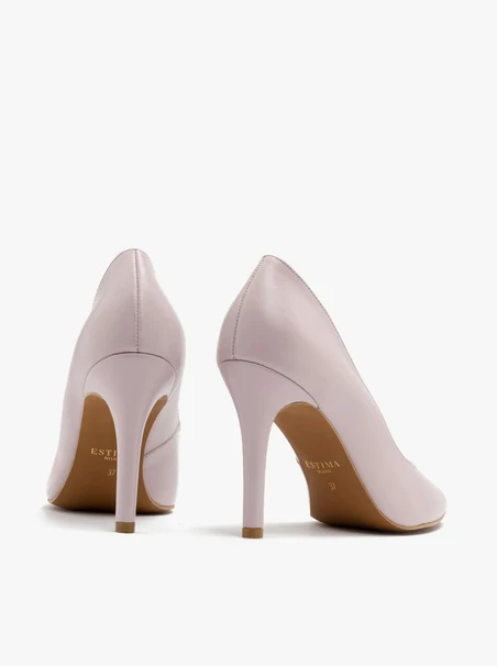 Lilac high-heel pumps