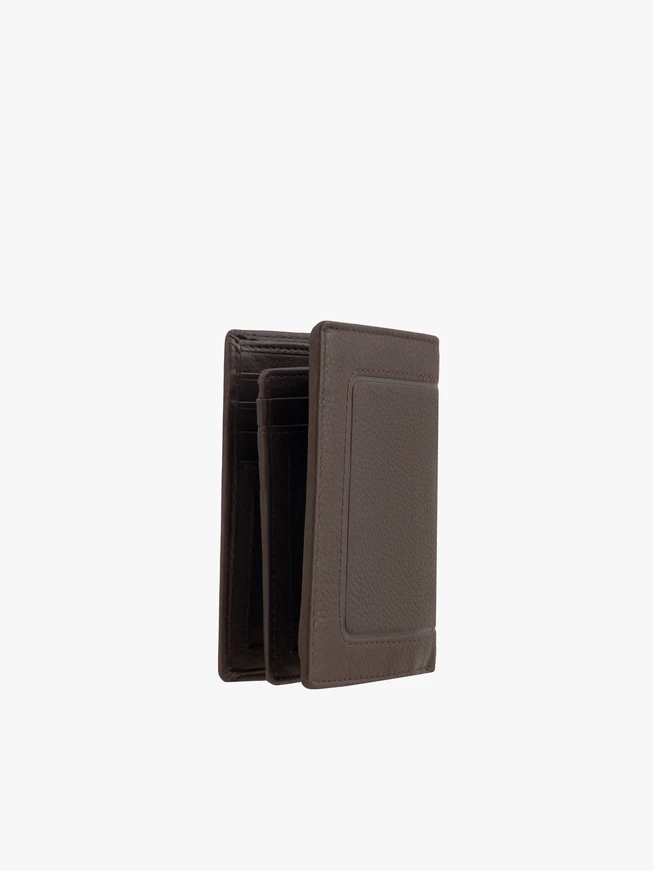 Men’s dark brown leather wallet