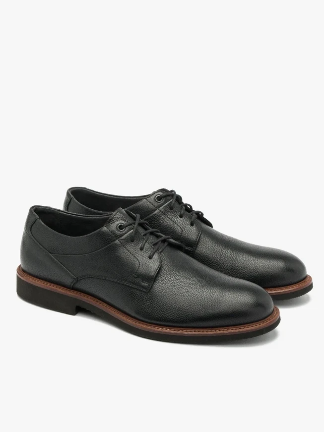Schwarze Halbschuhe für Männer mit leichter Sohle