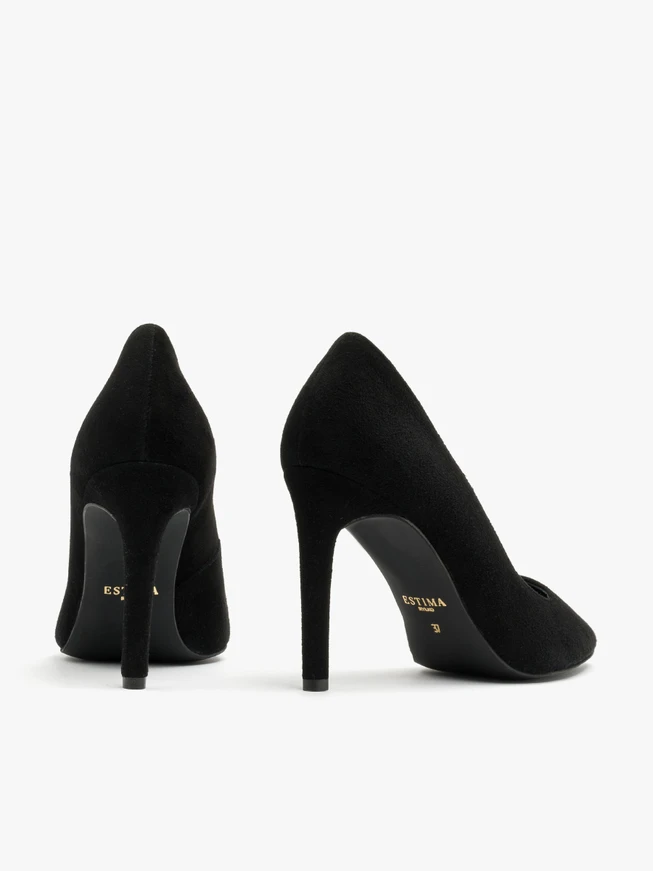 Black high-heel pumps