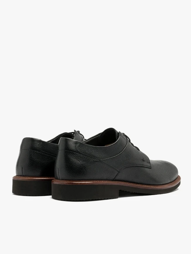 Schwarze Halbschuhe für Männer mit leichter Sohle