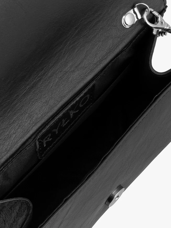 Little black clutch bag