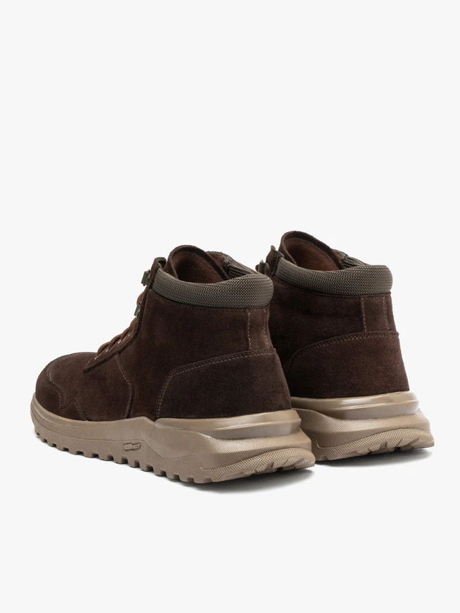 Dunkelbraune Herren-Sportstiefel