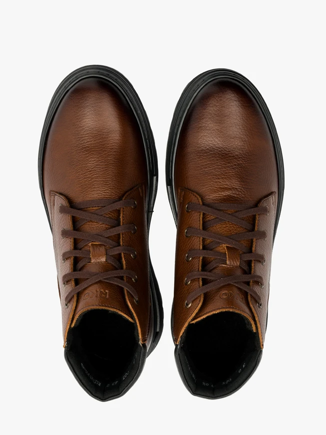 Brauner Herren Bootie