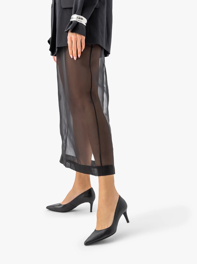 Schwarze Stiletto-Pumps