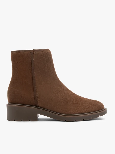 Braune Velourslederstiefel