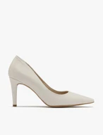 Cream stiletto pumps