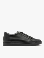 Schwarze Sporthalbschuhe mit leichter Sohle