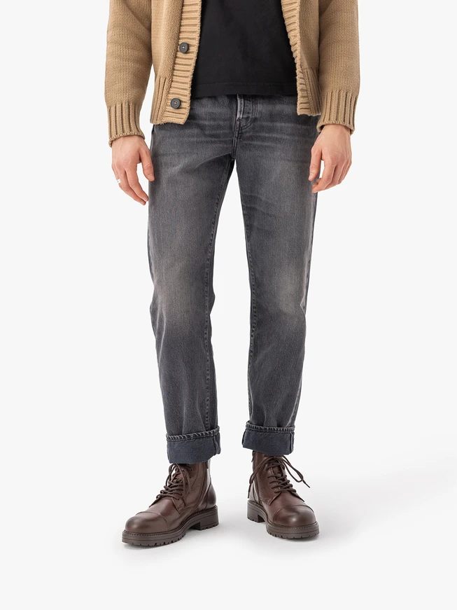 Braune Vollnarbenlederstiefel