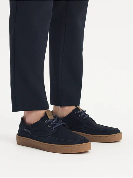 Marineblaue Halbschuhe für Männer