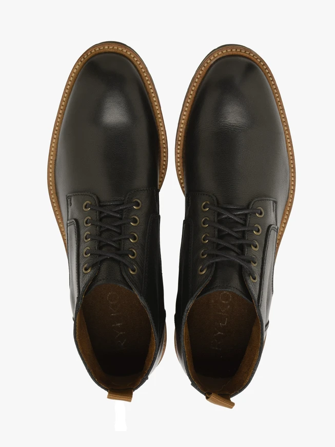 Schwarze Herren Turnschuhe im Freizeitstil