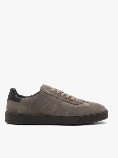 Dunkelgraue Herren Sporthalbschuhe