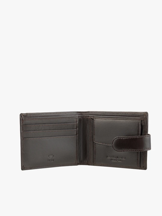 Portemonnaie aus braunem Leder