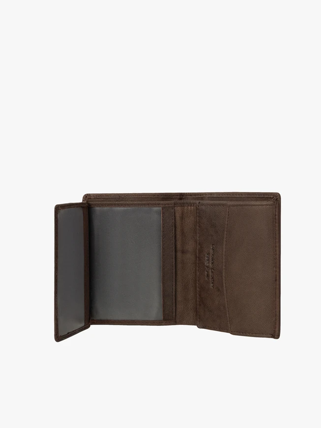 Portemonnaie aus braunem Leder