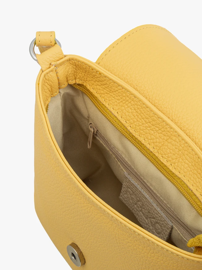Gelbe kleine Handtasche für Frauen