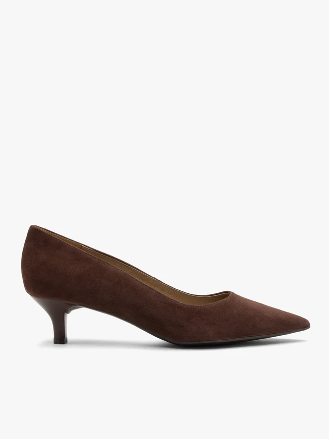 Damen Schokolade Entenschwanz Pumps