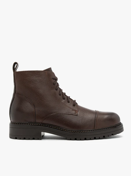 Braune Vollnarbenlederstiefel