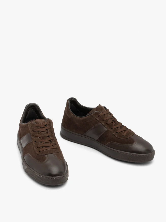 Dunkelbraune Herren Sporthalbschuhe
