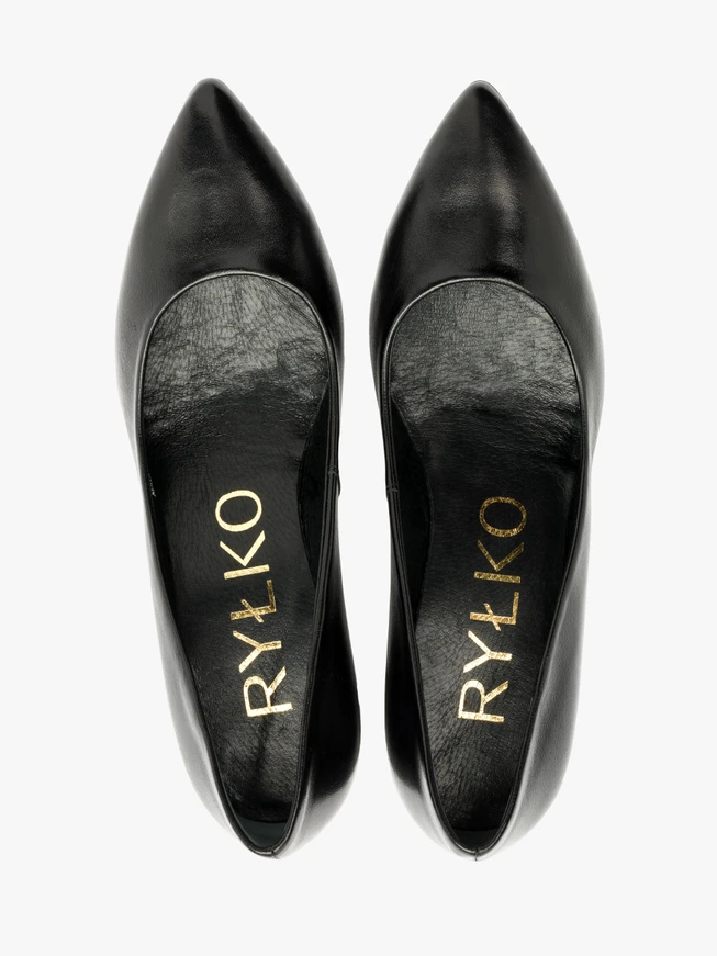 Schwarze Stiletto-Pumps