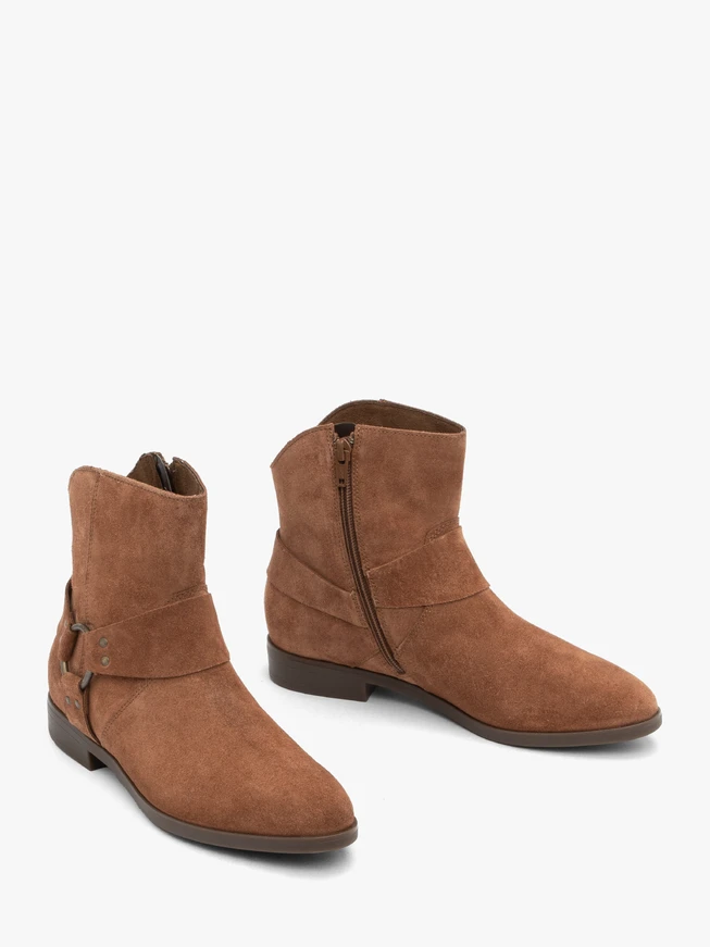 Rote Cowboy-Biker-Stiefel
