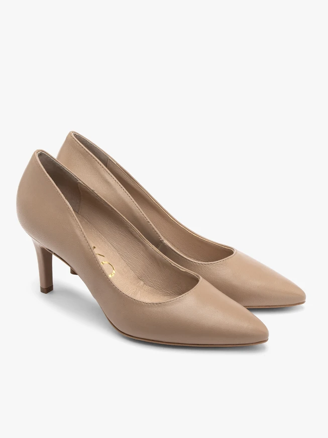 Classic beige stiletto pumps