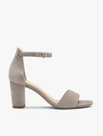Graue Stiletto-Sandalen für Frauen