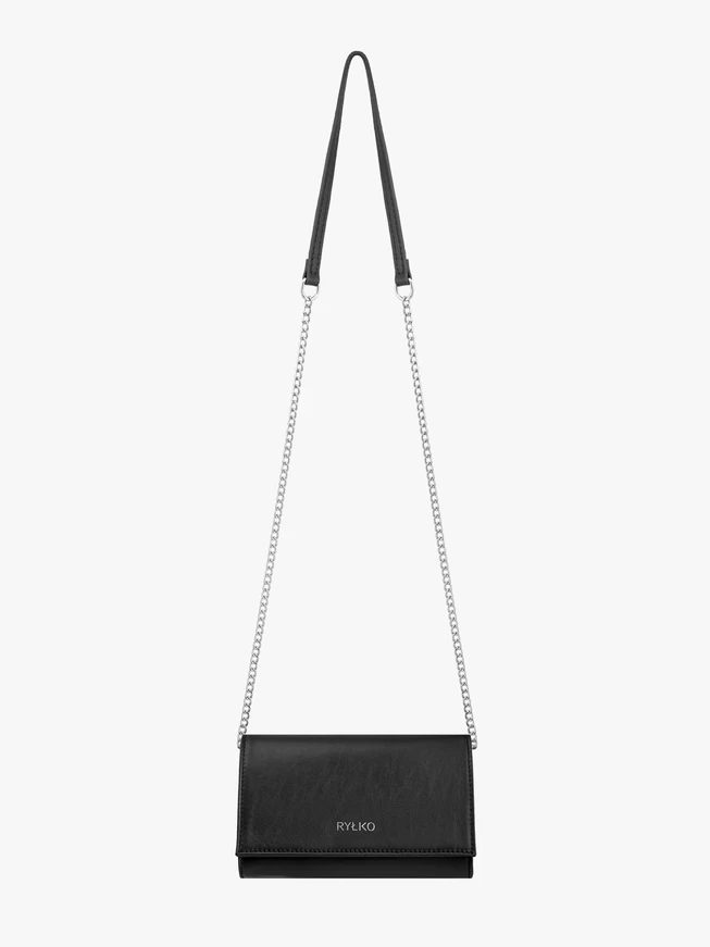 Little black clutch bag